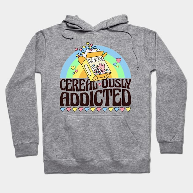 Cereal-ously Funny Kawaii Cereal Pun Hoodie by Krishnansh W.